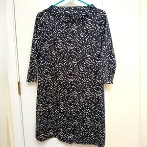 COS Black Multi Color Print Dress, Size 6